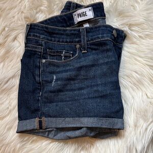 PAIGE Women's Dark Blue Denim Jeans